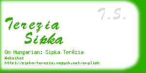 terezia sipka business card