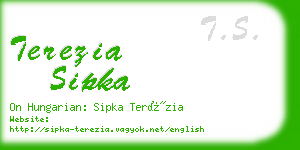 terezia sipka business card